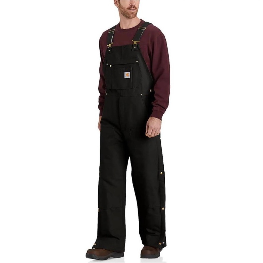 Carhartt Men's Loose Fit Firm Duck Insulated Bib
Overall in Black 30/32